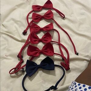 Red and Blue Bow Tie Set
